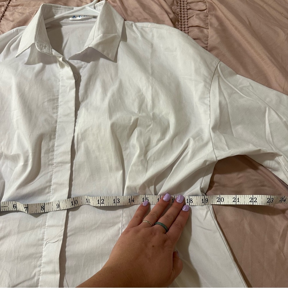 Women’s White Shirt Dress - Picture 11 of 11